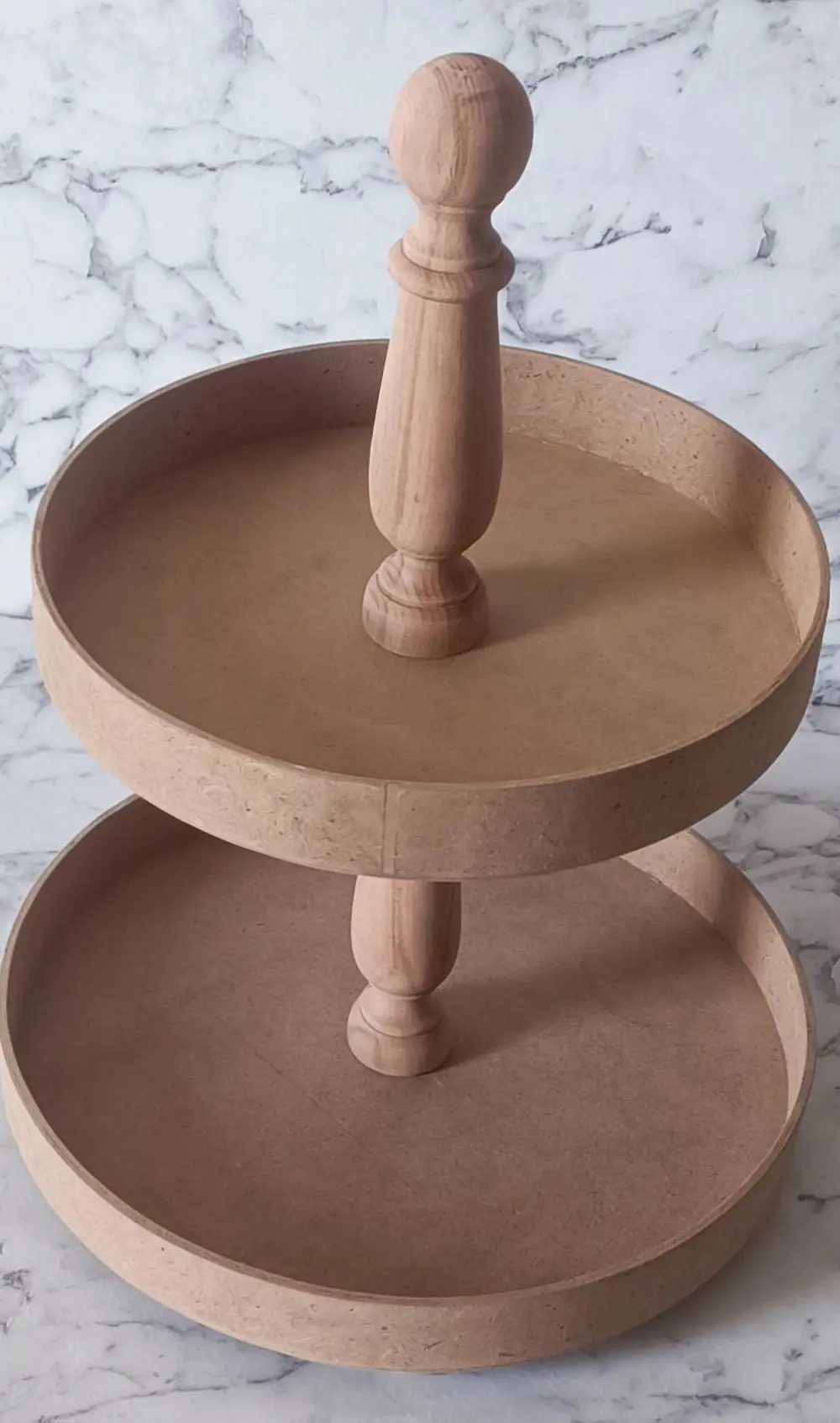 Hobi Adn 90195 Sunumluk İkili Set HAM Yuvarlak Kayın MDF  Kutuda 