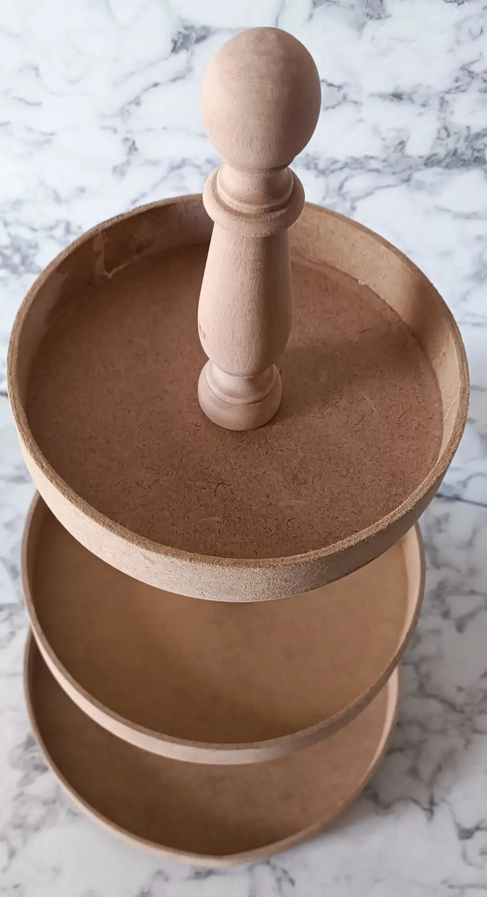 Hobi Adn 90196 3 KAT Sunumluk Set Çerez Meyve Pasta Ahşap MDF Kay