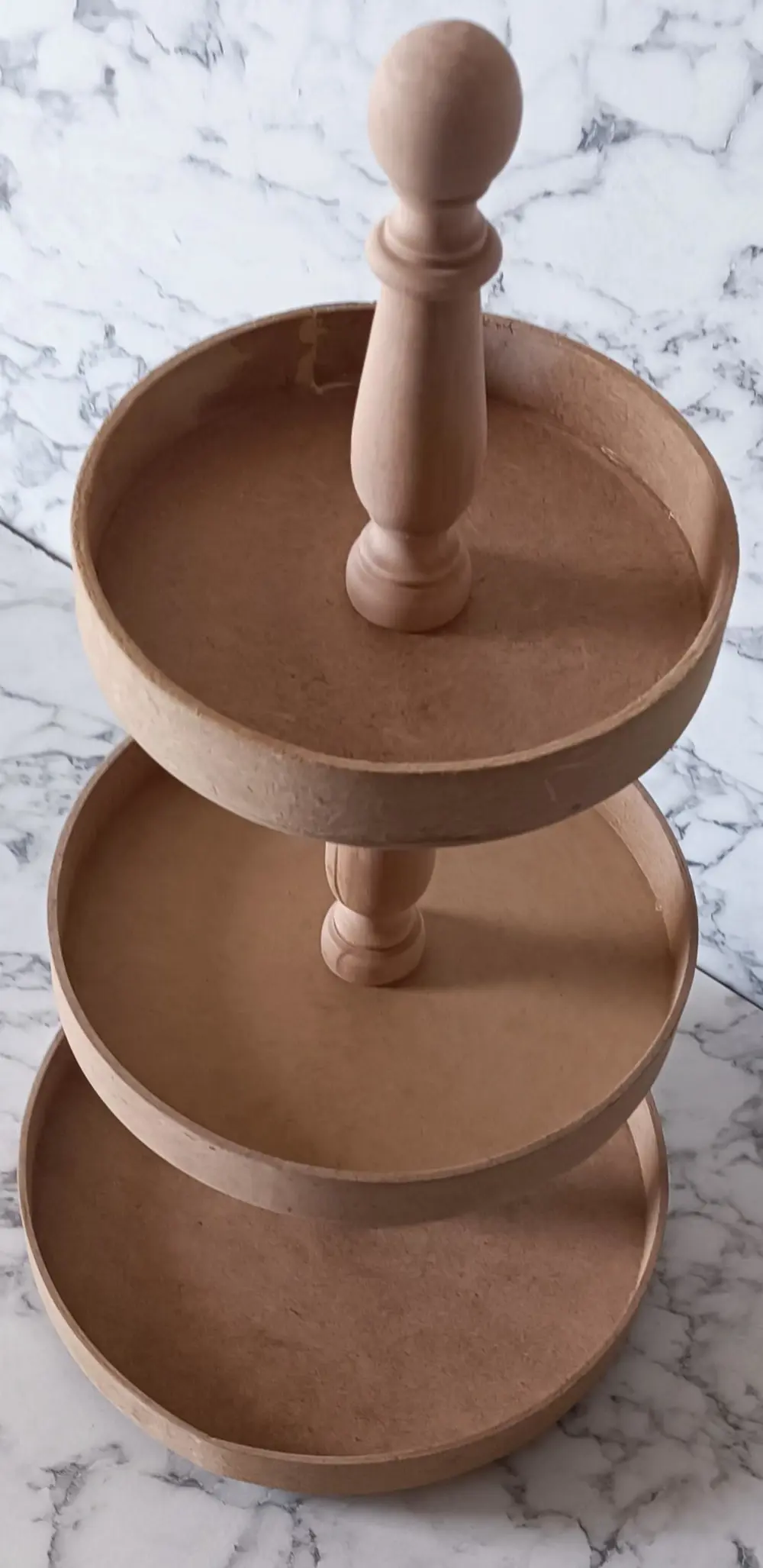 Hobi Adn 90196 3 KAT Sunumluk Set Çerez Meyve Pasta Ahşap MDF Kay