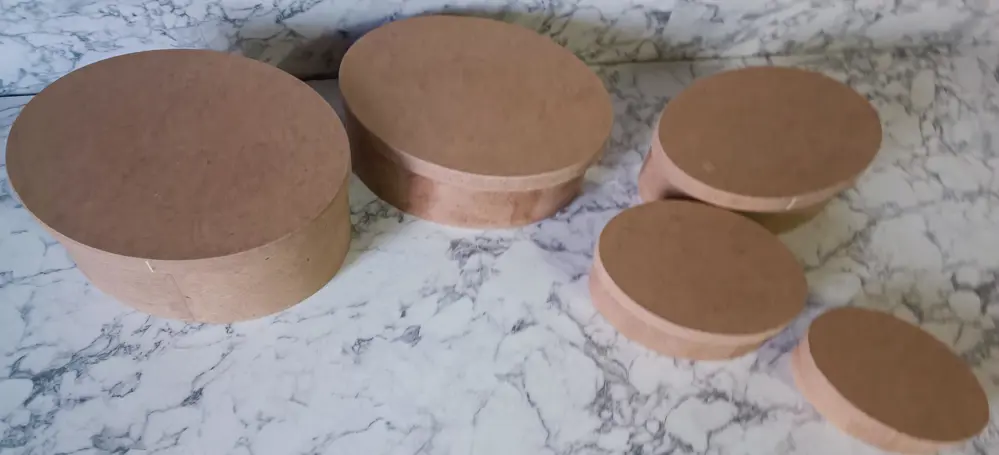 Hobi Adn 90197 5'li Kutu Set Oval Ahşap HAM MDF Maşuka Özellik MO