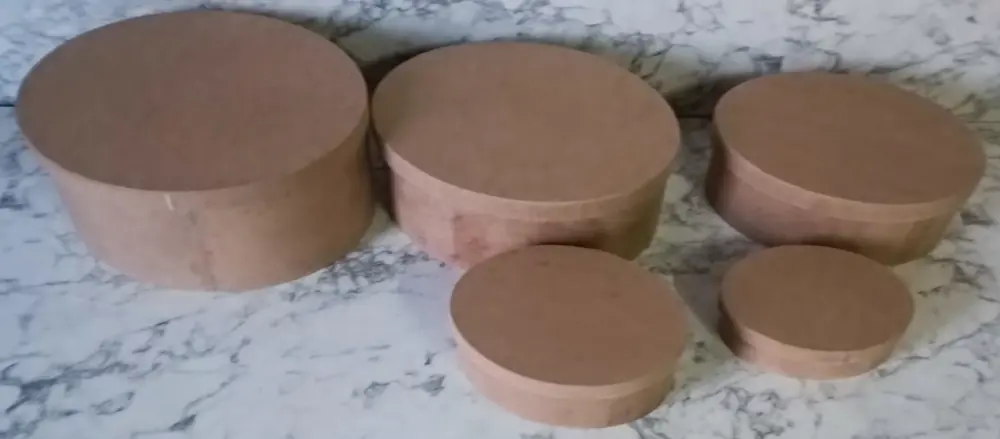 Hobi Adn 90197 5'li Kutu Set Oval Ahşap HAM MDF Maşuka Özellik MO