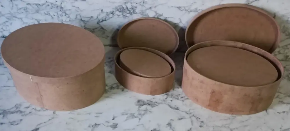 Hobi Adn 90197 5'li Kutu Set Oval Ahşap HAM MDF Maşuka Özellik MO