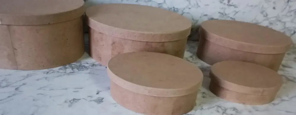 Hobi Adn 90197 5'li Kutu Set Oval Ahşap HAM MDF Maşuka Özellik MO