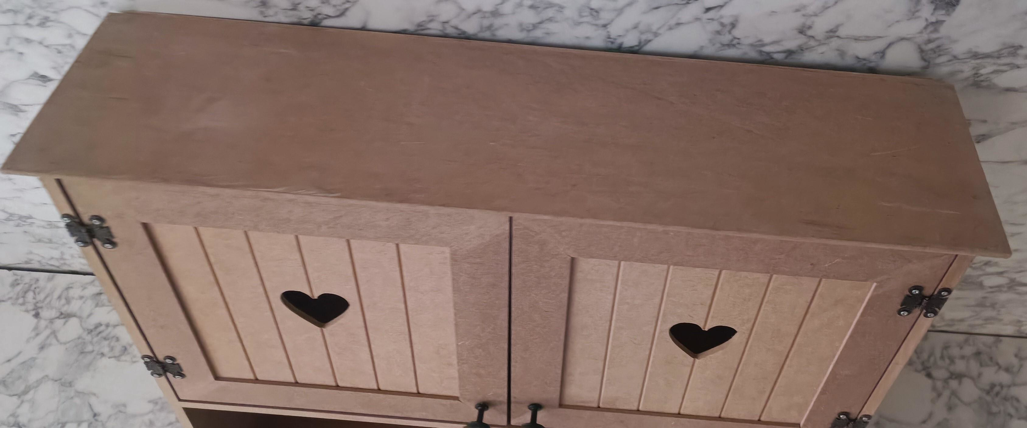 Hobi Adn 901999 Kalp Kapak Model Terek raf Dolap MDF HAM Duvara A