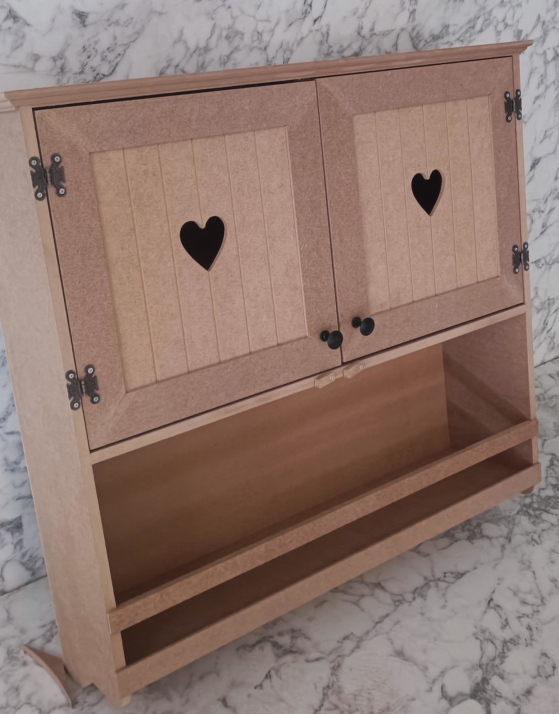 Hobi Adn 901999 Kalp Kapak Model Terek raf Dolap MDF HAM Duvara A