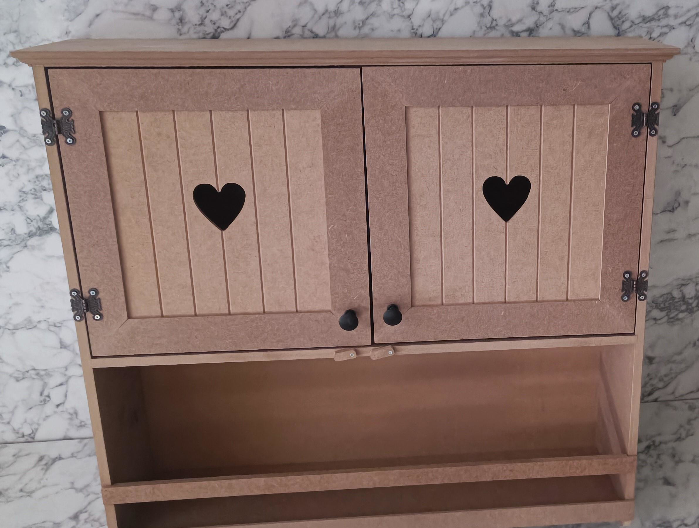 Hobi Adn 901999 Kalp Kapak Model Terek raf Dolap MDF HAM Duvara A