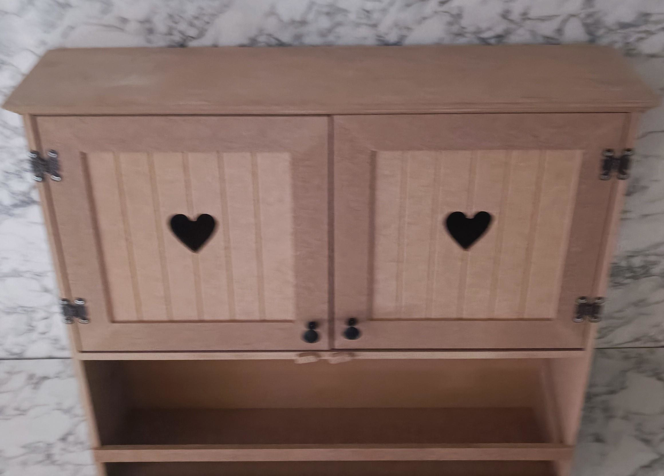 Hobi Adn 901999 Kalp Kapak Model Terek raf Dolap MDF HAM Duvara A