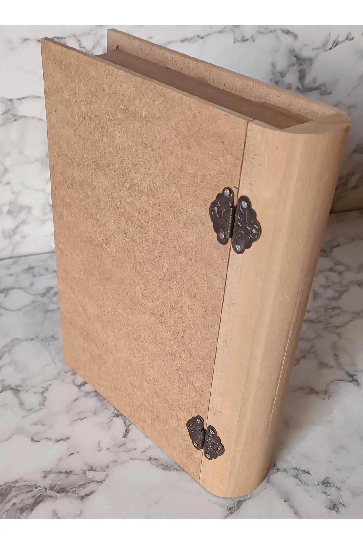 Hobi Adn 90202 Kitap Kutu Ahşap MDF HAM Ankara Siteler Ürünü Kutuda Sevk El Yapım - Görsel 5