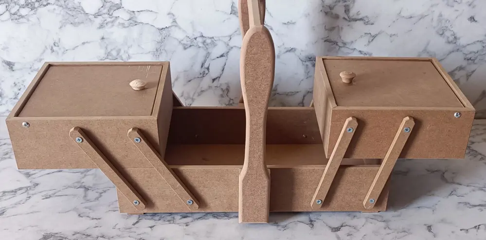 Hobi Adn 90206 Malzeme Çantası Ahşap HAM MDF Kutuda Sevk El Yapım