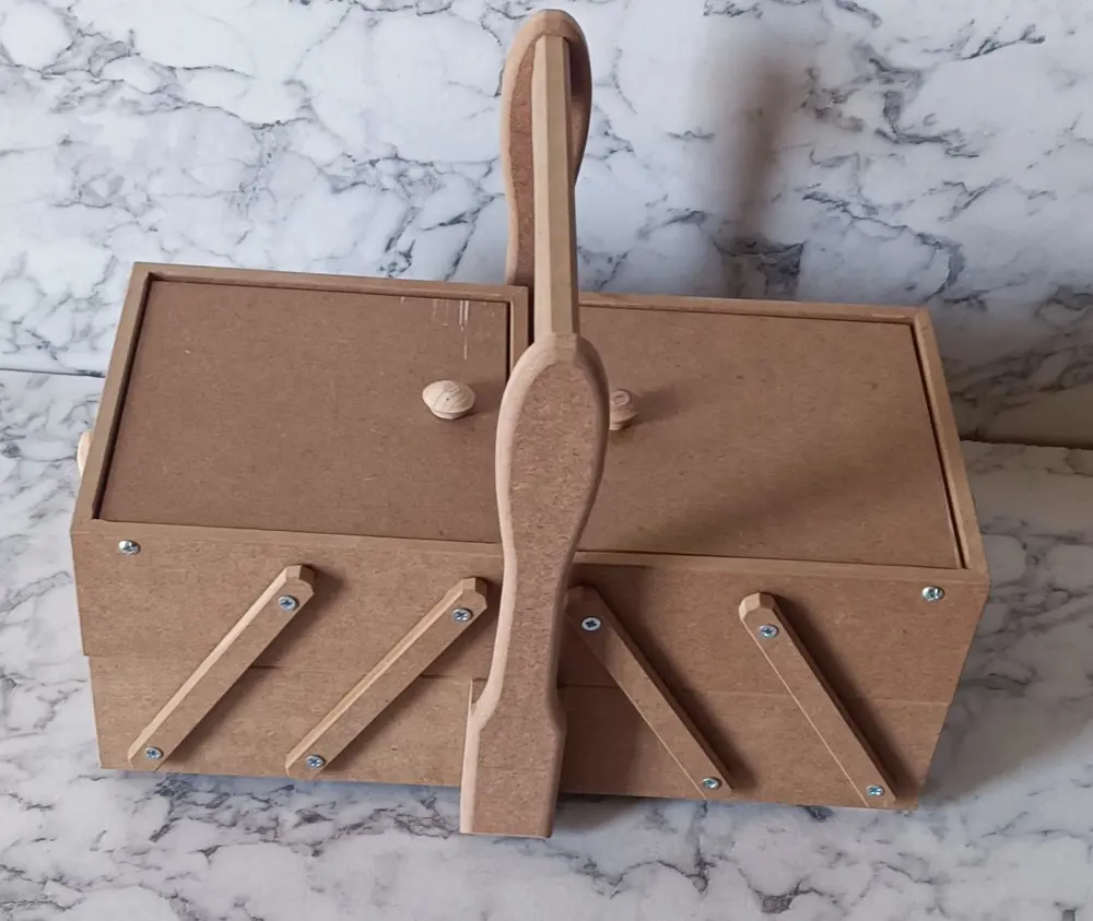 Hobi Adn 90206 Malzeme Çantası Ahşap HAM MDF Kutuda Sevk El Yapım