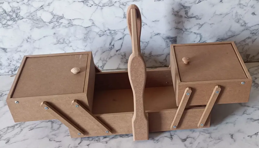 Hobi Adn 90206 Malzeme Çantası Ahşap HAM MDF Kutuda Sevk El Yapım