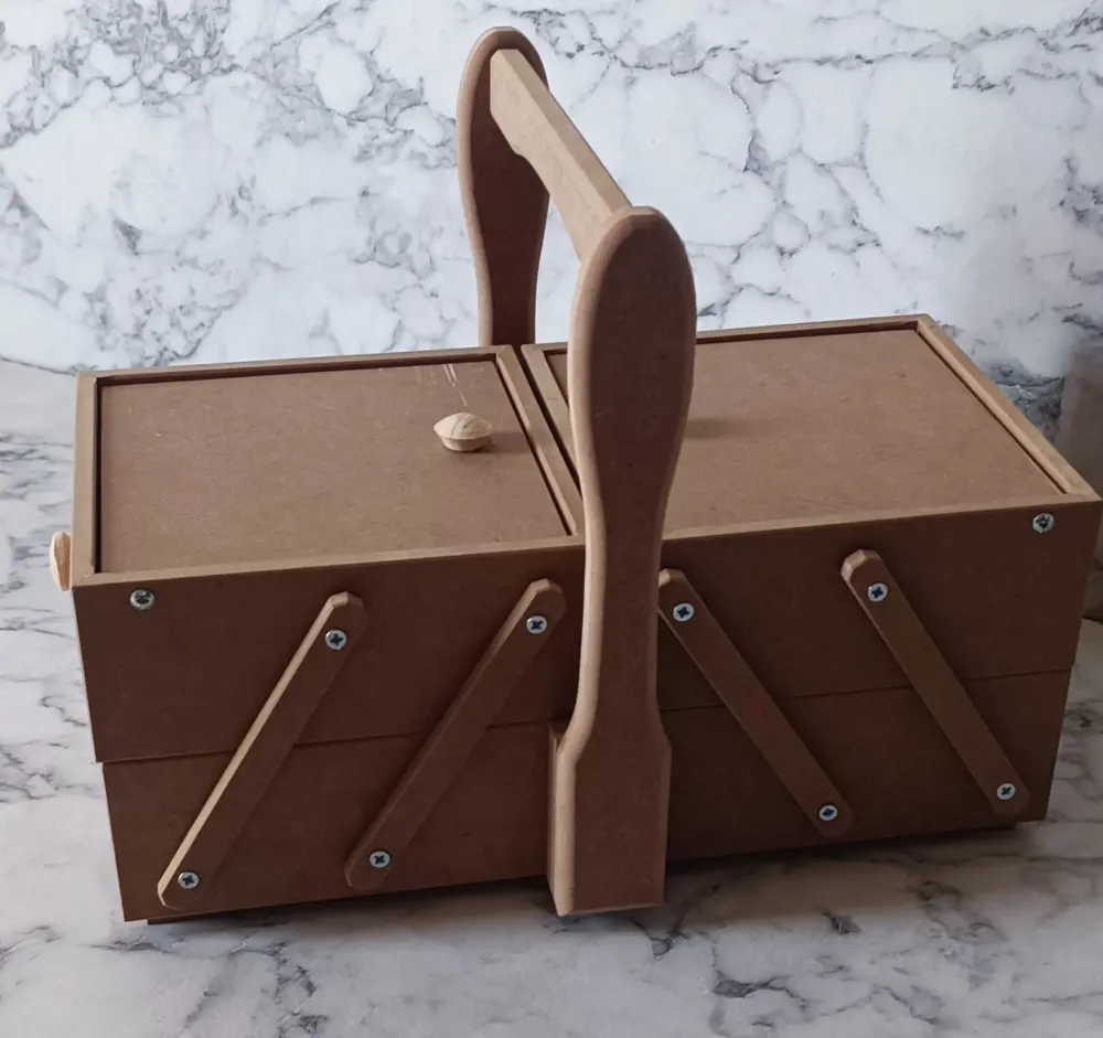 Hobi Adn 90206 Malzeme Çantası Ahşap HAM MDF Kutuda Sevk El Yapım