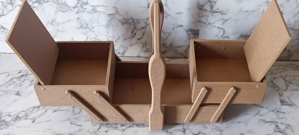 Hobi Adn 90206 Malzeme Çantası Ahşap HAM MDF Kutuda Sevk El Yapım