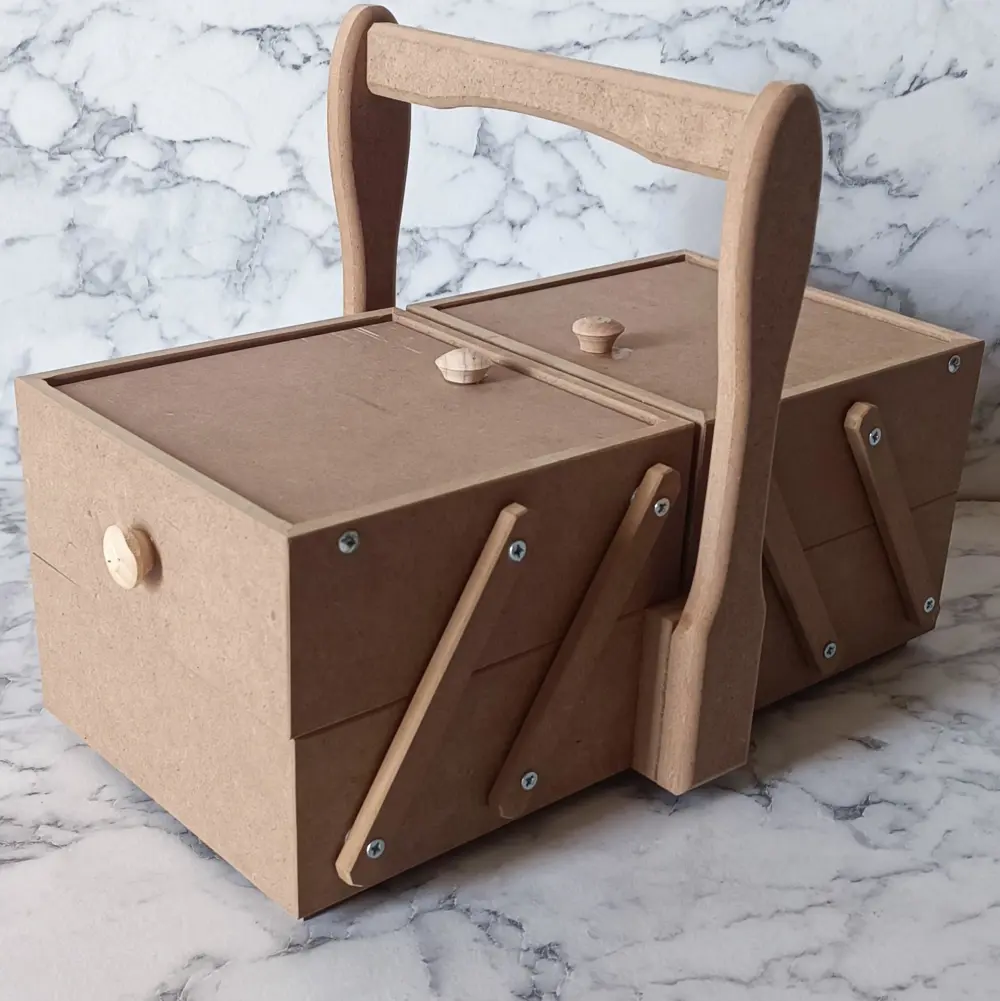 Hobi Adn 90206 Malzeme Çantası Ahşap HAM MDF Kutuda Sevk El Yapım