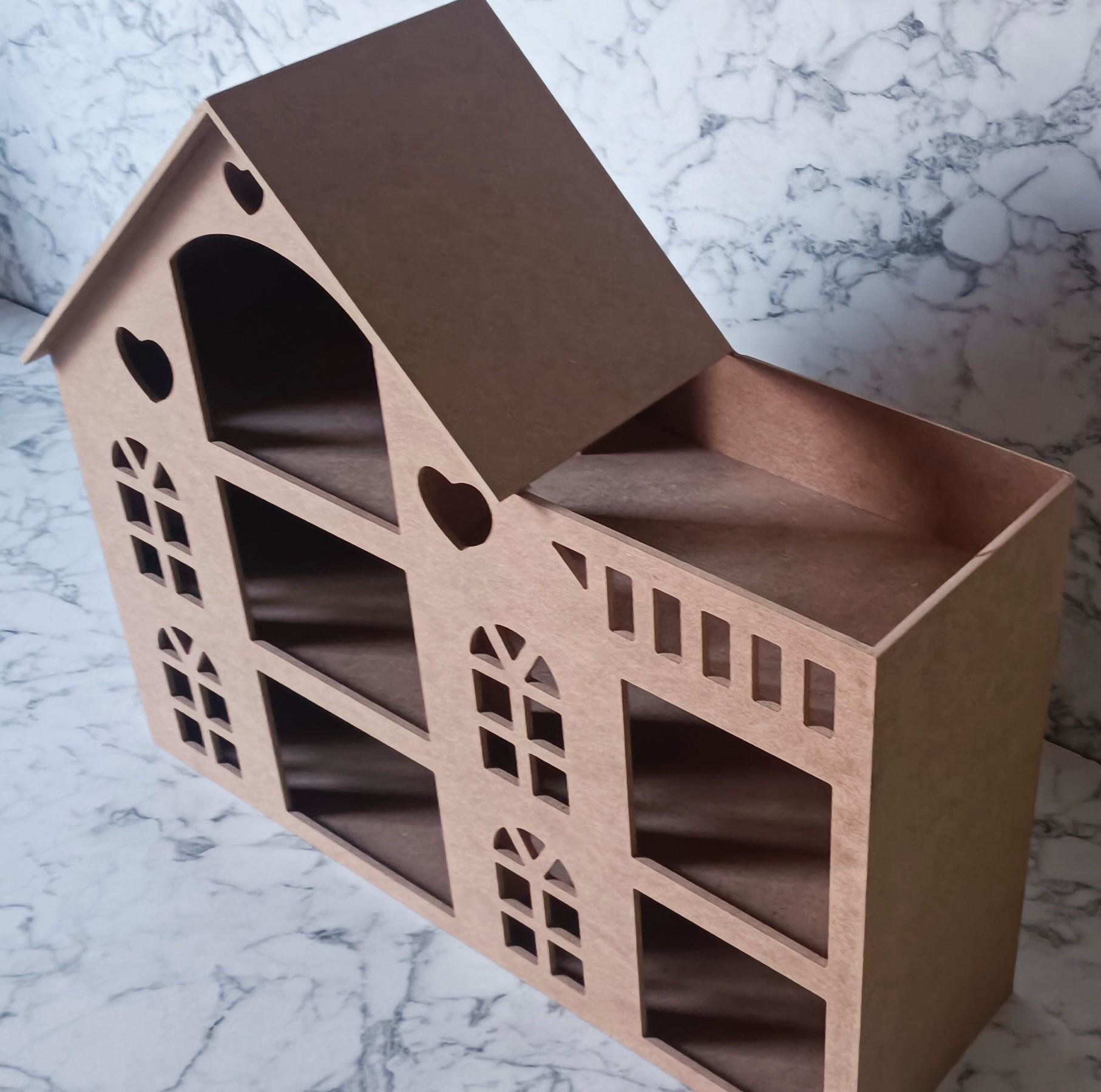 Hobi Adn 90208 Oyuncak Ev 3 Katlı Windows Penceri MODEL Ahşap MDF