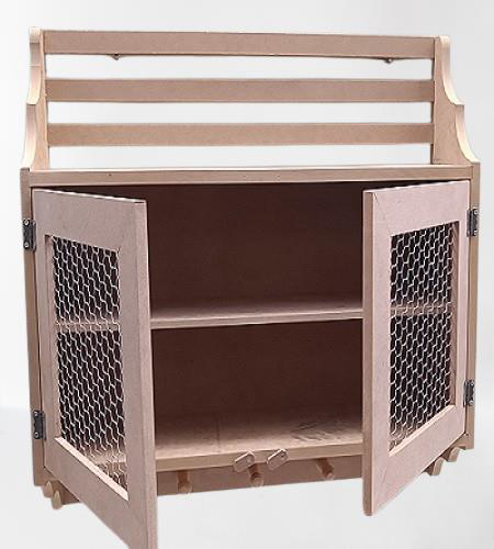 Hobi Adn 90210 Telli Dolap Terek Ahşap MDF HAM Kutuda Sevk El Yap