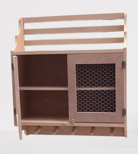 Hobi Adn 90210 Telli Dolap Terek Ahşap MDF HAM Kutuda Sevk El Yap