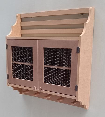 Hobi Adn 90210 Telli Dolap Terek Ahşap MDF HAM Kutuda Sevk El Yap