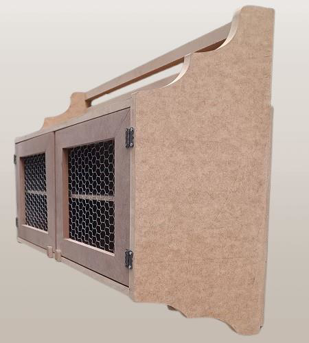 Hobi Adn 90210 Telli Dolap Terek Ahşap MDF HAM Kutuda Sevk El Yap