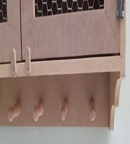 Hobi Adn 90210 Telli Dolap Terek Ahşap MDF HAM Kutuda Sevk El Yap