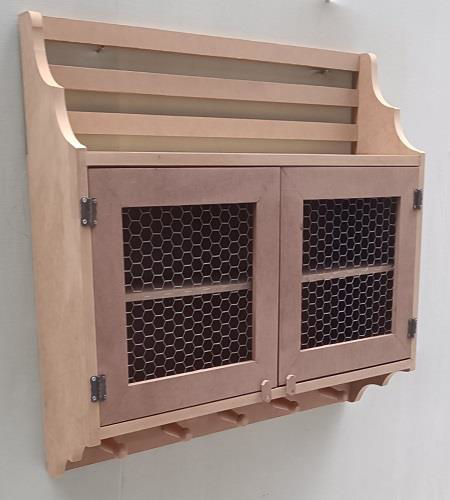 Hobi Adn 90210 Telli Dolap Terek Ahşap MDF HAM Kutuda Sevk El Yap