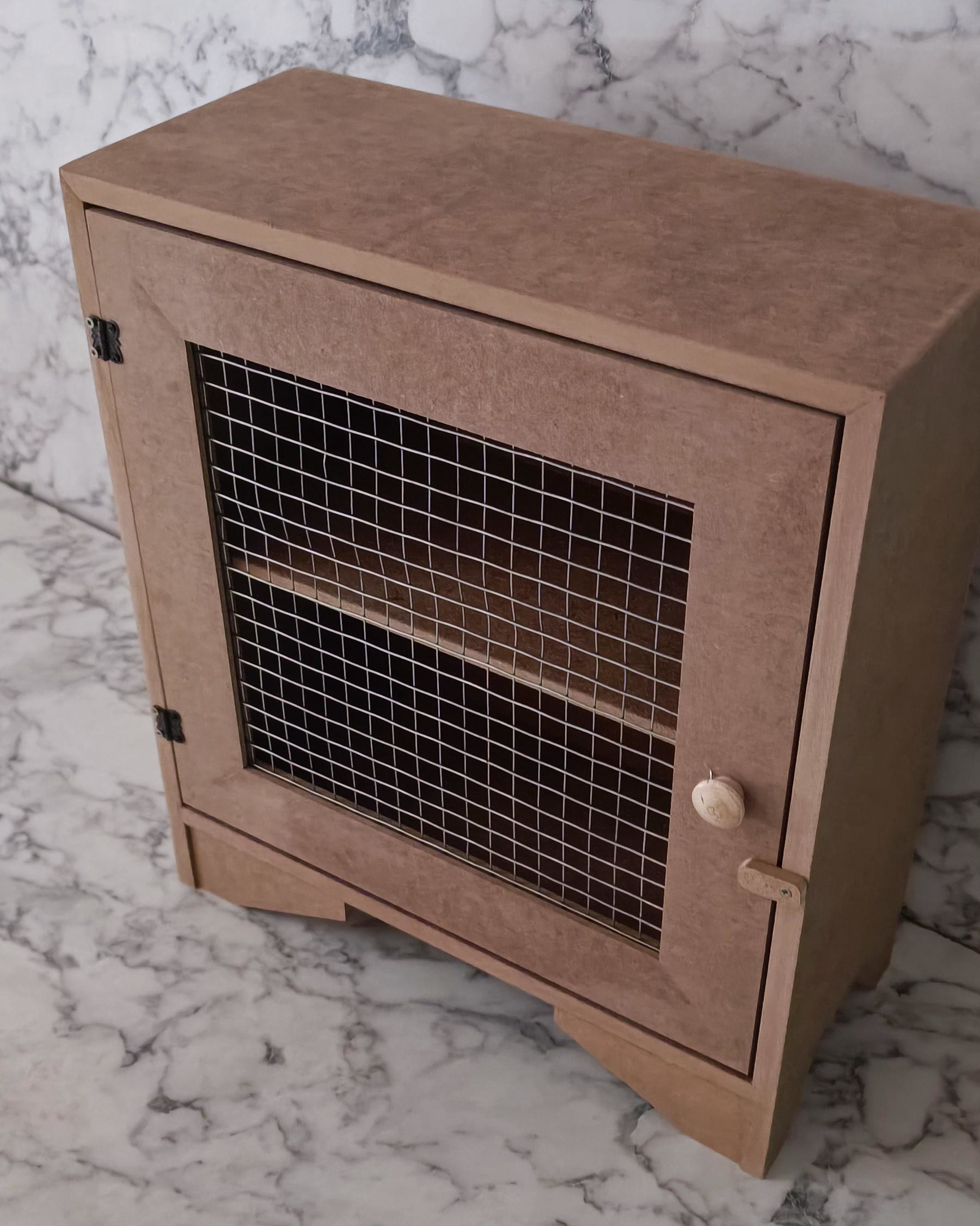 Hobi Adn 90211 Tezgah Üstü Çok Amaçlı Telli Dolap Ahşap MDF HAM E