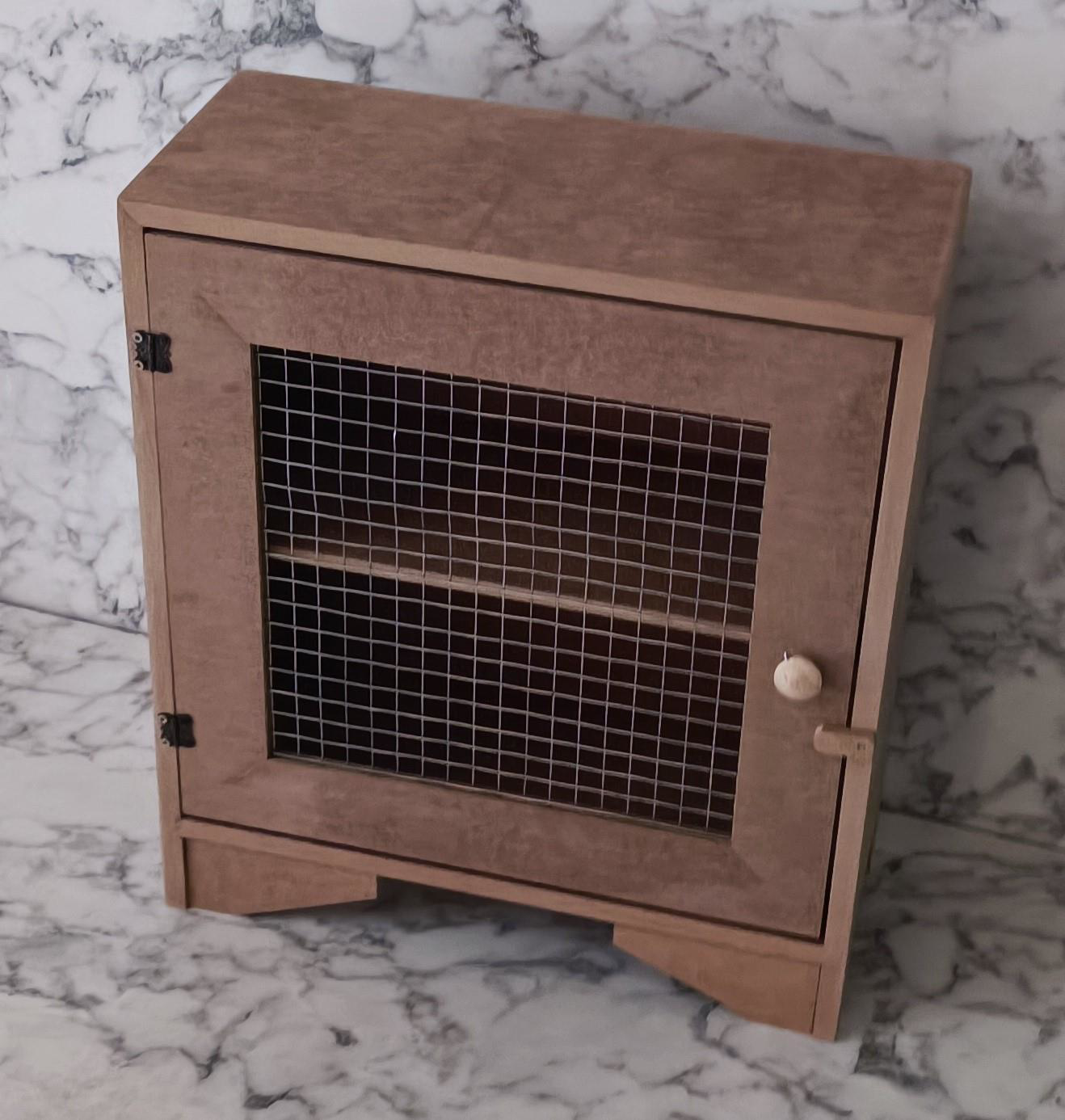 Hobi Adn 90211 Tezgah Üstü Çok Amaçlı Telli Dolap Ahşap MDF HAM E