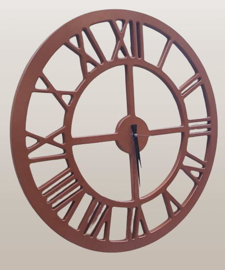 Hobi ADN 90223 Duvar Saat Ahşap MDF 60 Çap MODEL Doğal HAM Renk K