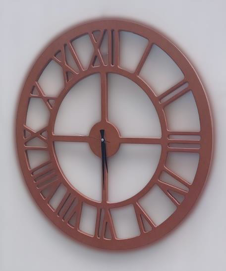 Hobi ADN 90223 Duvar Saat Ahşap MDF 60 Çap MODEL Doğal HAM Renk K