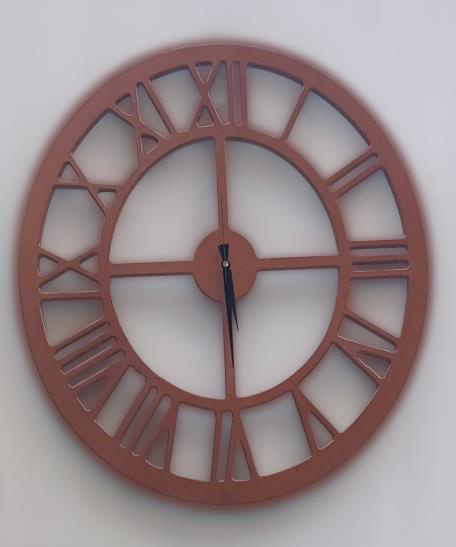 Hobi ADN 90223 Duvar Saat Ahşap MDF 60 Çap MODEL Doğal HAM Renk K