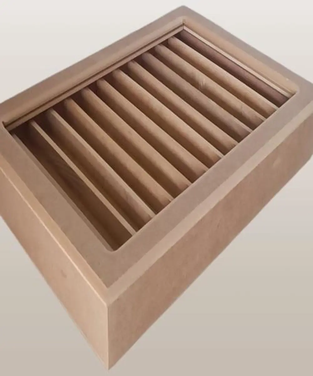 Hobi Adn 90224 Dekoratif TESBİH Kutu Ahşap MDF HAM CNC Kesim Çift