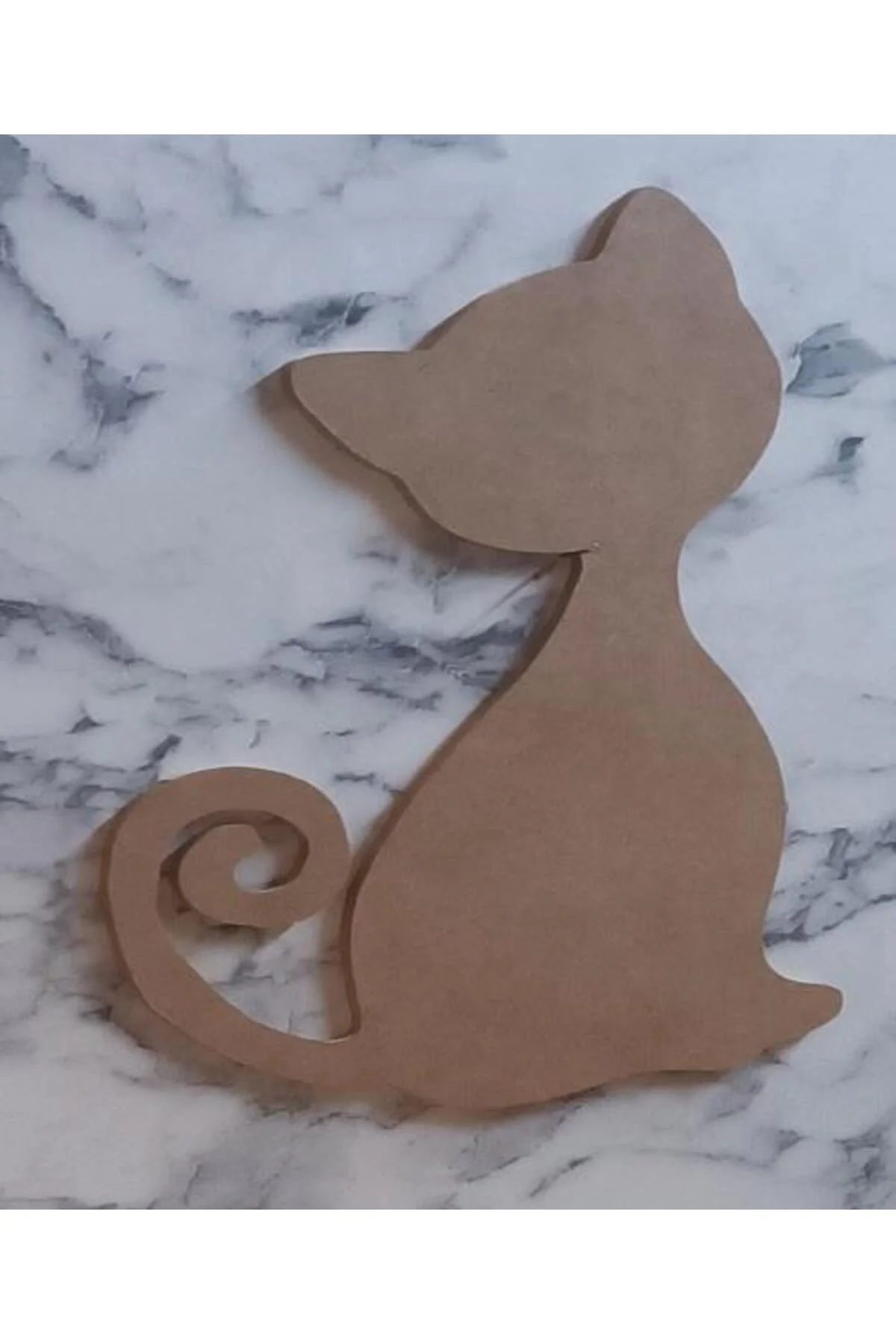 Hobi Adn 90227 Dekoratif Pano Kedi CNC Kesim Ahşap HAM MDF MODEL  El Yapım - Görsel 5