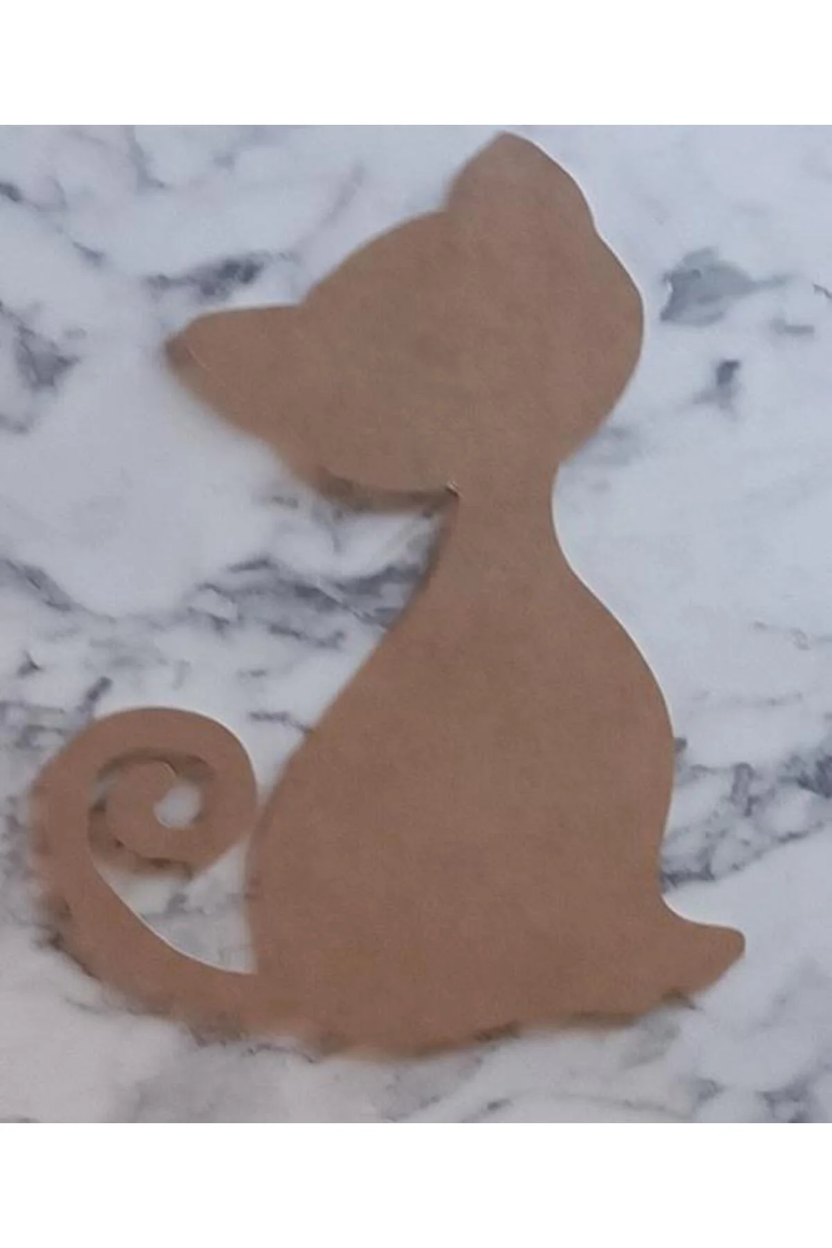 Hobi Adn 90227 Dekoratif Pano Kedi CNC Kesim Ahşap HAM MDF MODEL  El Yapım - Görsel 6