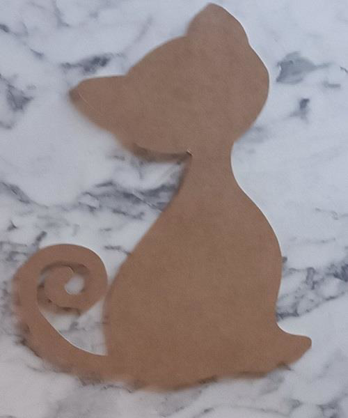 Hobi Adn 90227 Dekoratif Pano Kedi CNC Kesim Ahşap HAM MDF MODEL 