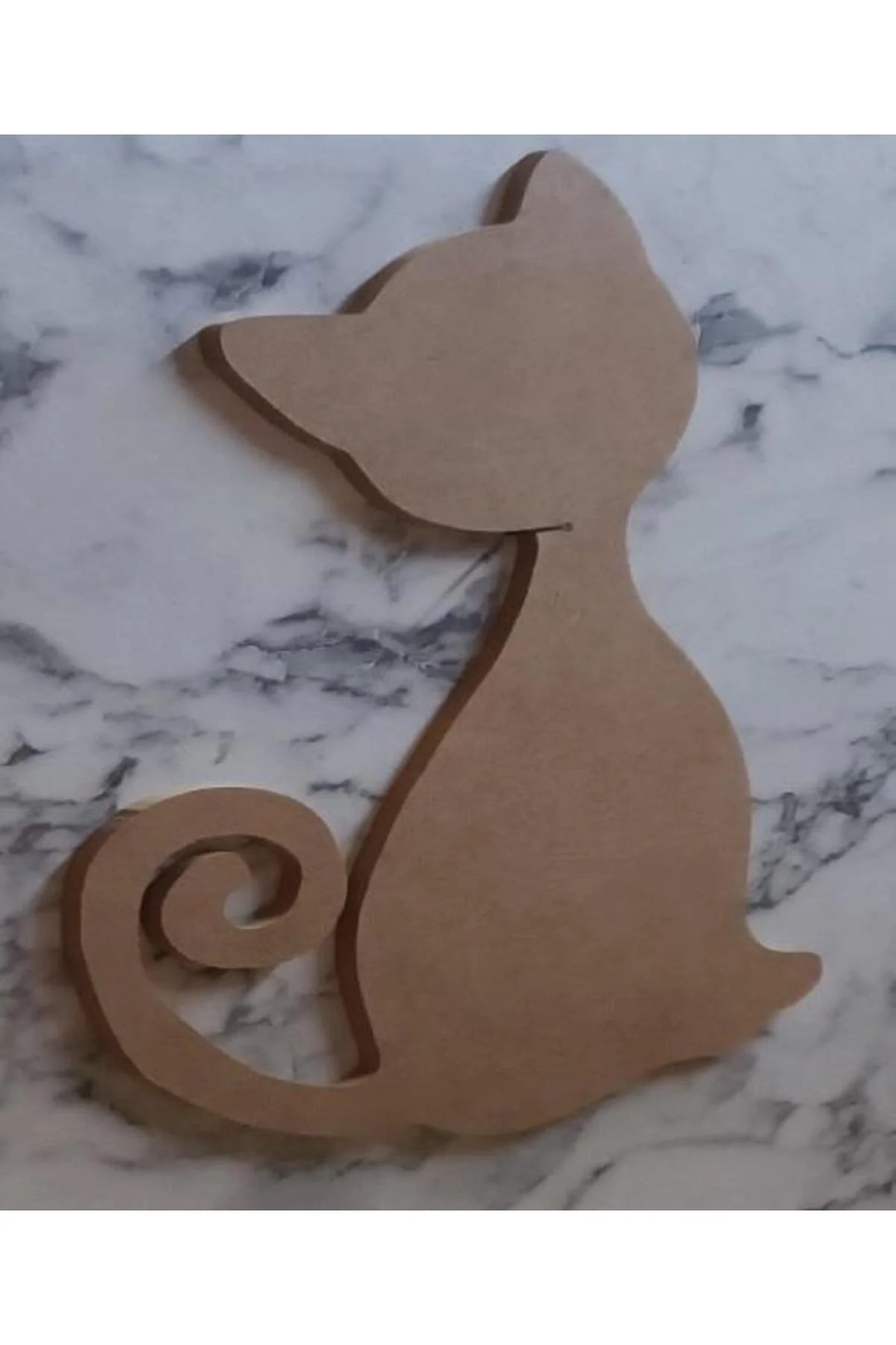 Hobi Adn 90227 Dekoratif Pano Kedi CNC Kesim Ahşap HAM MDF MODEL  El Yapım - Görsel 7