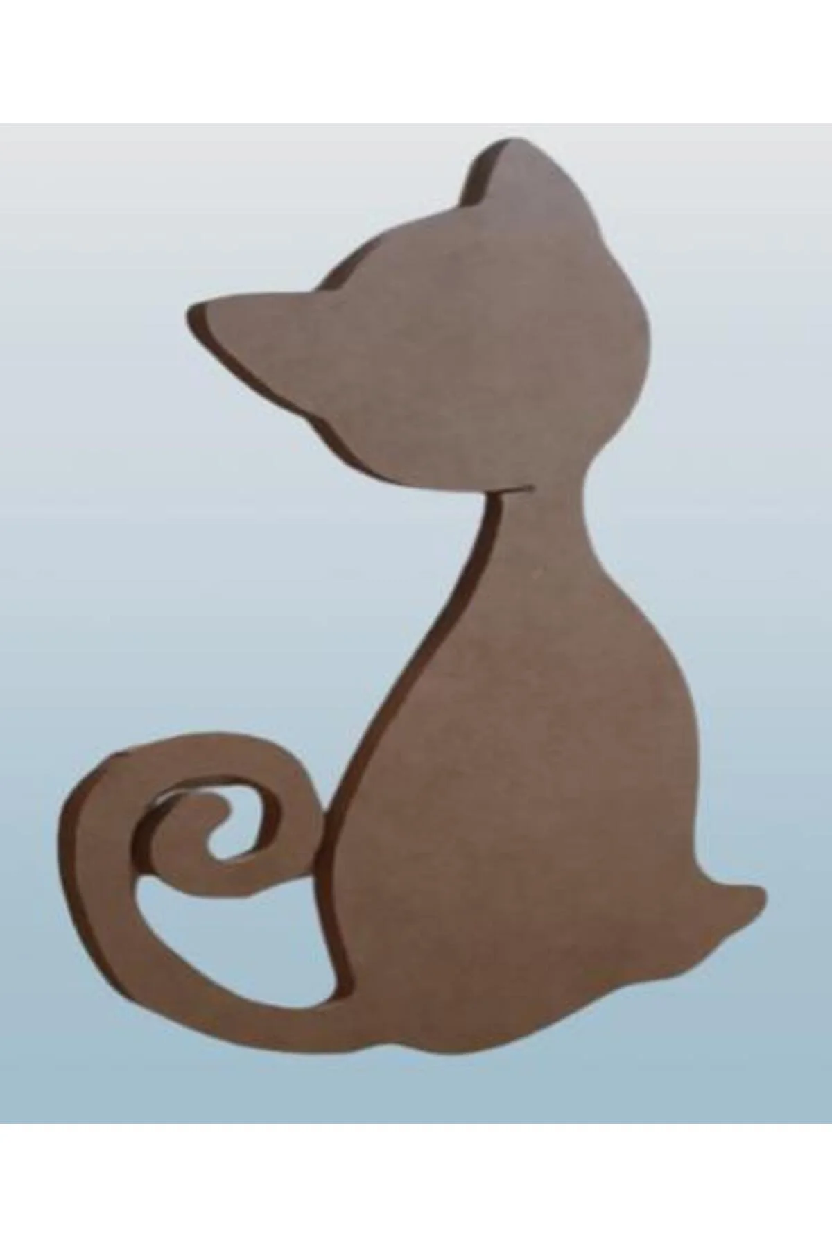Hobi Adn 90227 Dekoratif Pano Kedi CNC Kesim Ahşap HAM MDF MODEL  El Yapım - Görsel 2