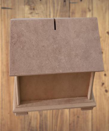 Hobi Adn 90228 Dekoratif Bahşiş Kutusu Kumbara MDF HAM CNC Kesim 