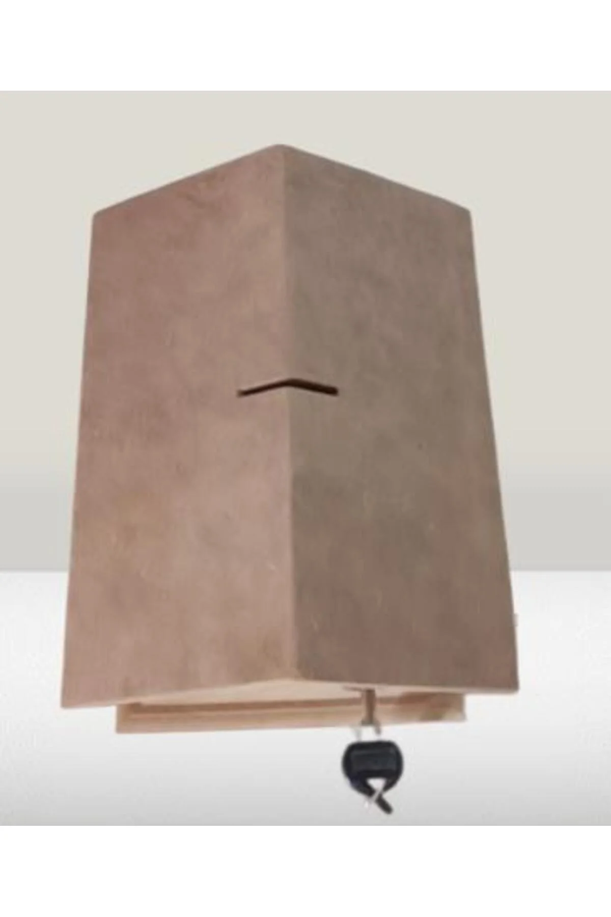 Hobi Adn 90228 Dekoratif Bahşiş Kutusu Kumbara MDF HAM CNC Kesim MODEL El Yapım - Görsel 2