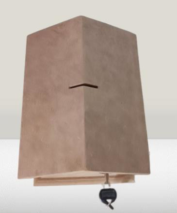 Hobi Adn 90228 Dekoratif Bahşiş Kutusu Kumbara MDF HAM CNC Kesim 