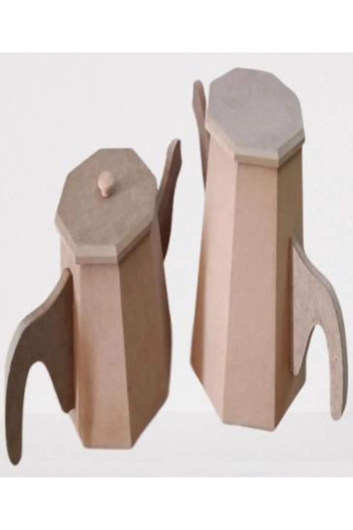 Hobi Adn 90229 Dekoratif Çaydanlık CNC Kesim Ahşap MDF HAM MODEL El Yapım - Görsel 2