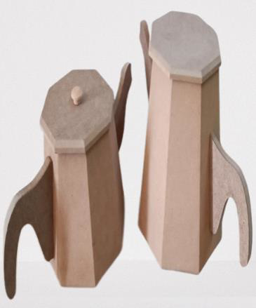 Hobi Adn 90229 Dekoratif Çaydanlık CNC Kesim Ahşap MDF HAM MODEL 