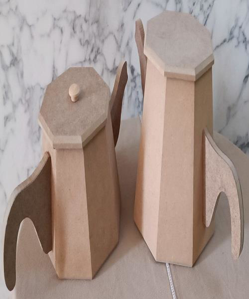 Hobi Adn 90229 Dekoratif Çaydanlık CNC Kesim Ahşap MDF HAM MODEL 