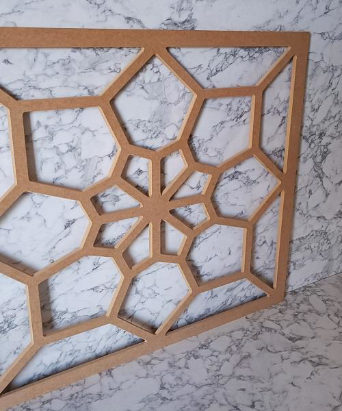 Hobi Adn 90230 Dekoratif Çerçeve Çiçek Motifli Ahşap MDF HAM CNC 