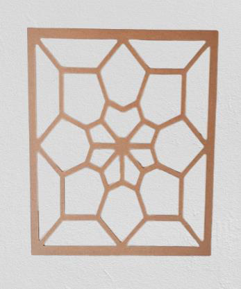 Hobi Adn 90230 Dekoratif Çerçeve Çiçek Motifli Ahşap MDF HAM CNC 