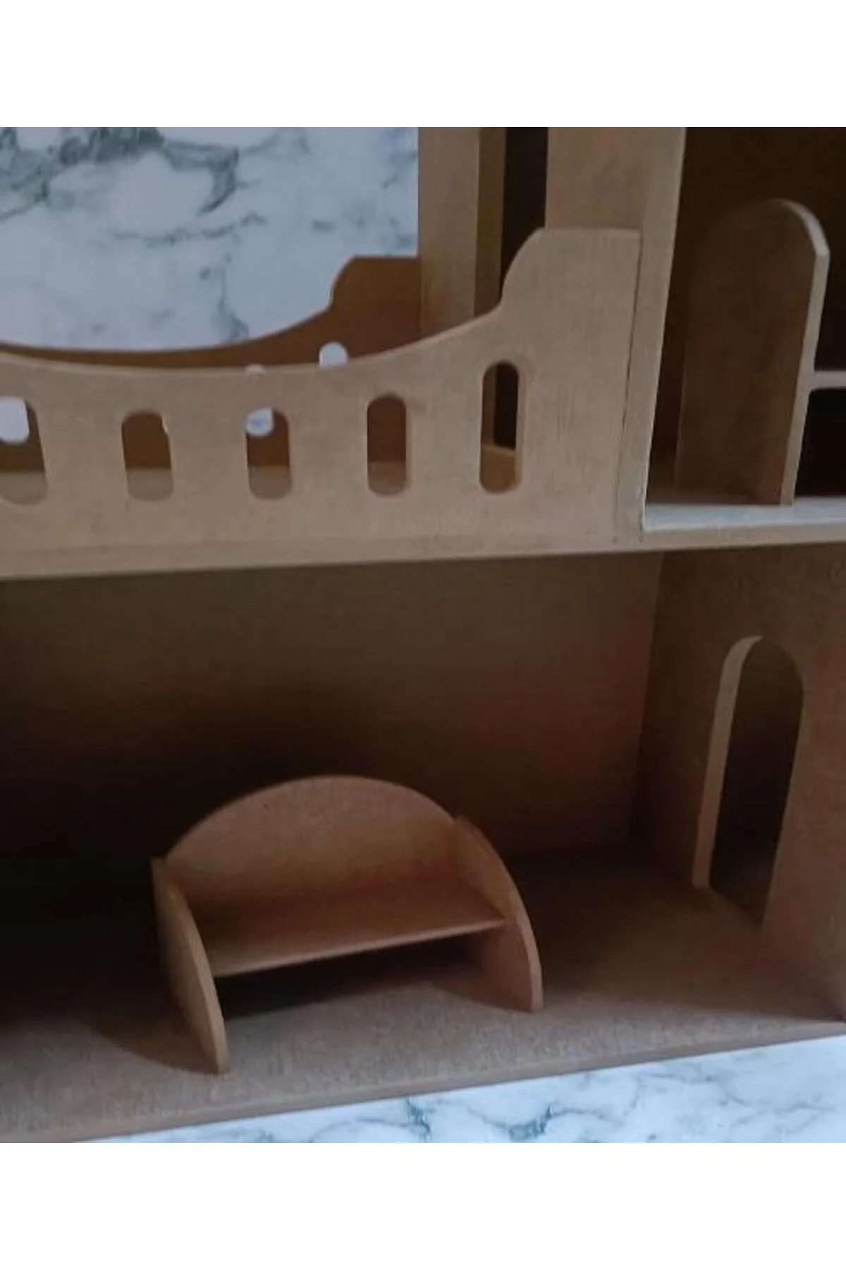Hobi Adn 90231 Dekoratif Çocuk Oyuncak Ev Ahşap MDF HAM CNC Kesim El Yapım - Görsel 7