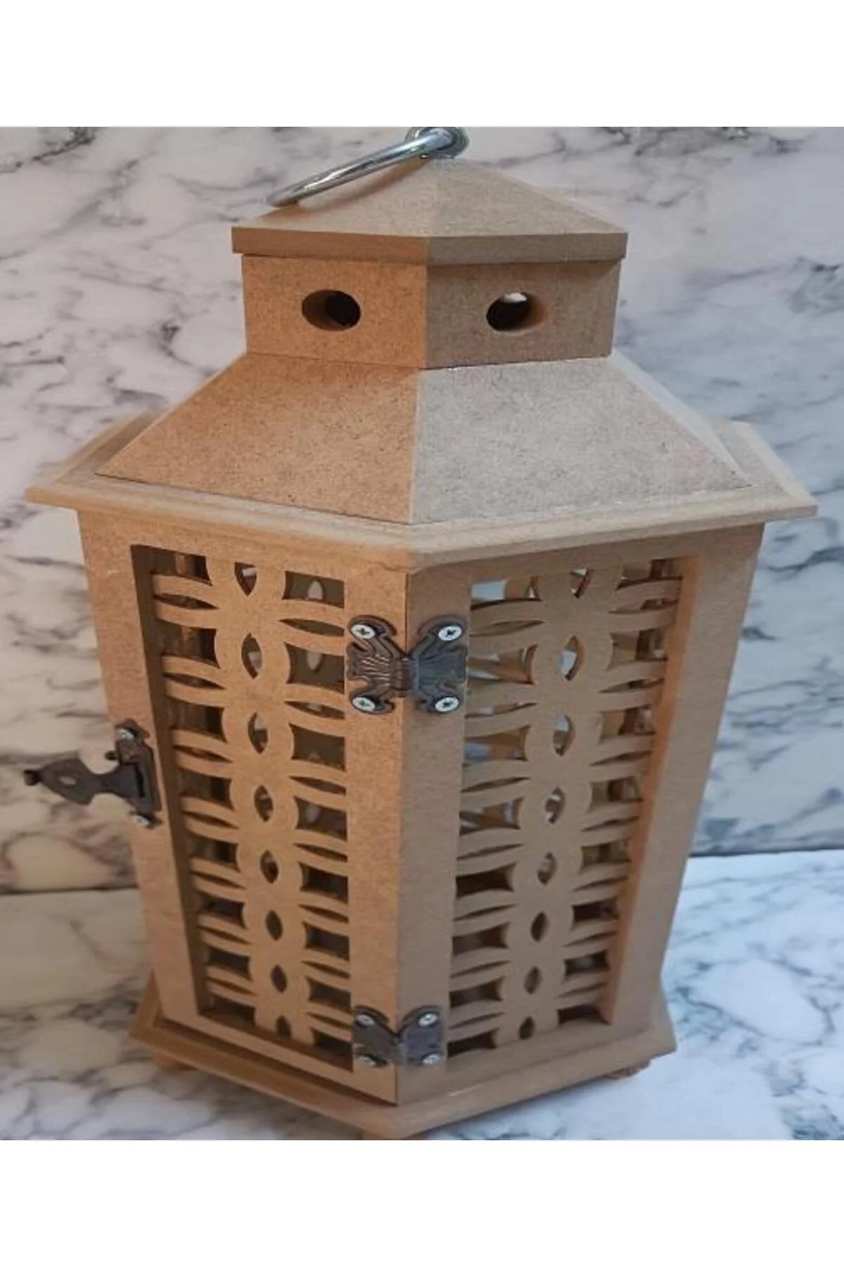 Hobi Adn 90232 Dekoratif Fenerlik MDF CNC HAM Kesim Klipsli Antik Menteşe El Yapı Hobi Adn 90232 Dekoratif Fenerlik MDF CNC HAM Kesim Klipsli Antik Menteşe El Yapı - Görsel 8
