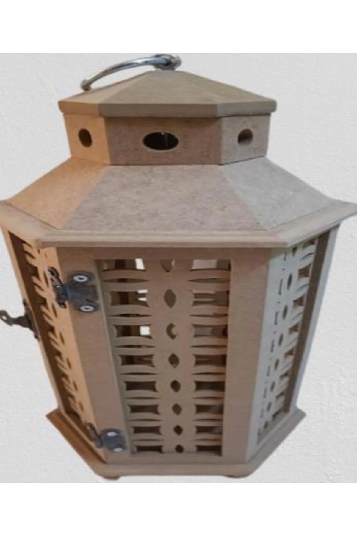 Hobi Adn 90232 Dekoratif Fenerlik MDF CNC HAM Kesim Klipsli Antik Menteşe El Yapı Hobi Adn 90232 Dekoratif Fenerlik MDF CNC HAM Kesim Klipsli Antik Menteşe El Yapı - Görsel 6