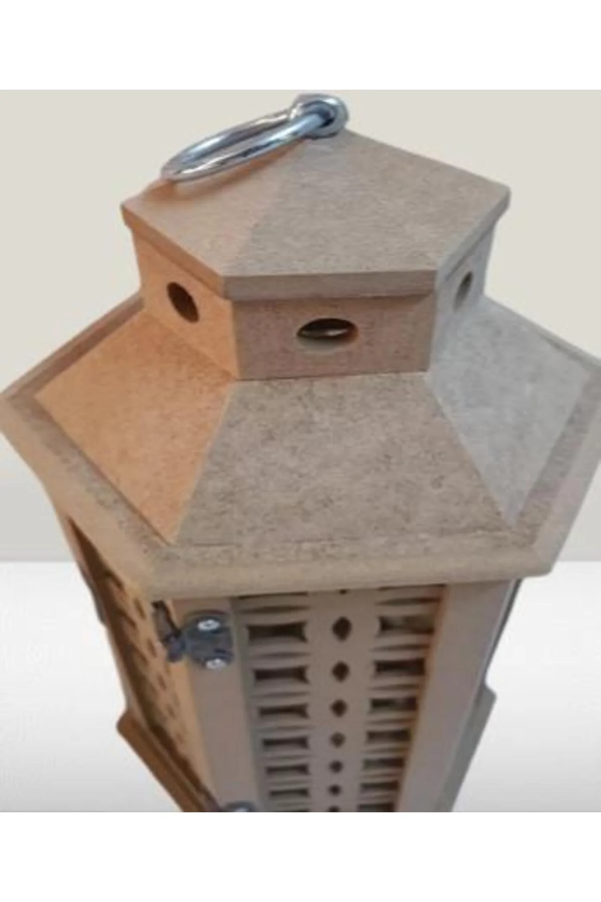 Hobi Adn 90232 Dekoratif Fenerlik MDF CNC HAM Kesim Klipsli Antik Menteşe El Yapı Hobi Adn 90232 Dekoratif Fenerlik MDF CNC HAM Kesim Klipsli Antik Menteşe El Yapı - Görsel 5
