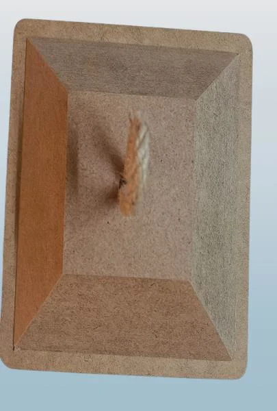 Hobi Adn 90236 Dekoratif Fenerlik Kare CNC Kesim Ahşap MDF Eskitme Menteşe El Yapım
