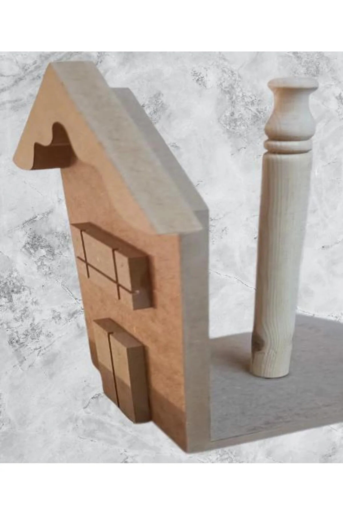 Hobi Adn 90237 Dekoratif Havluluk Ahşap MDF HAM CNC Kesim MODEL El Yapım - Görsel 7